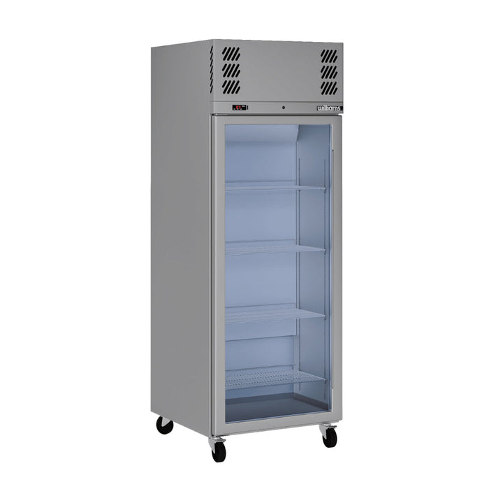 Williams Pearl - One Solid Door Stainless Steel Upright Display Fridge - HP1GS