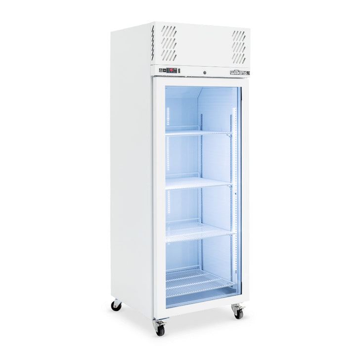 Williams Pearl - One Glass Door White Colorbond Upright Display Fridge - HP1GWHC