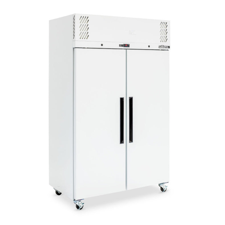 Williams Pearl - Two Door White Colorbond Upright Storage Fridge - HP2SWHC