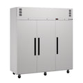 Williams Pearl - Three Solid Door White Colorbond Upright Storage Fridge - HP3SWHC