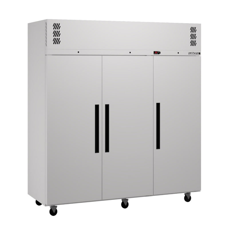Williams Pearl - Three Solid Door White Colorbond Upright Storage Fridge - HP3SWHC