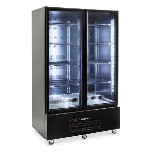 Williams Quartz Star - Two Glass Door White Colorbond Upright Display Fridge - HQS2GBHC