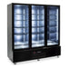 Williams Quartz Star - Three Glass Door Black Colorbond Upright Display Fridge - HQS3GBHC