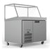Williams Banksia - One Door Stainless Steel Prep Counter Fridge With Angled Blown Air Well and Canopy - HSP18UBASS