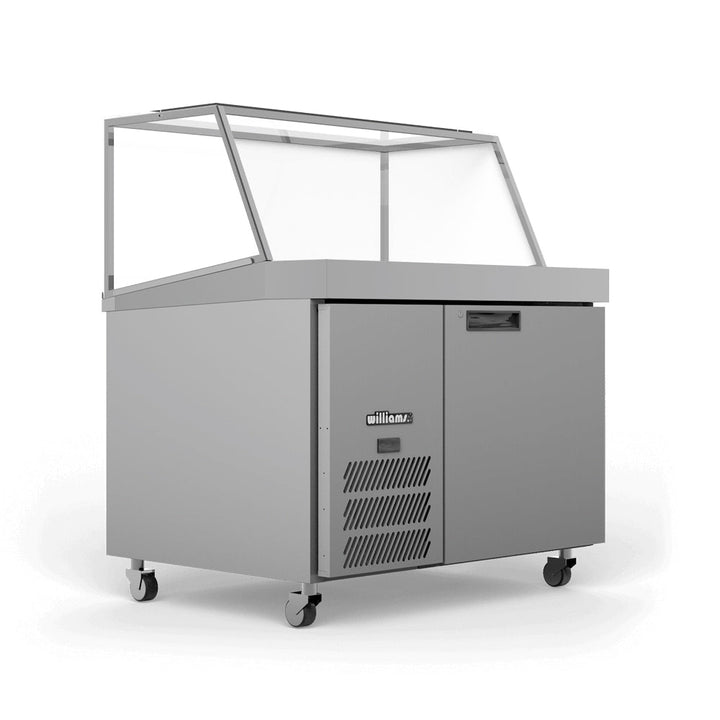 Williams Banksia - One Door Prep Counter Fridge With Angled Blown Air Well - Without Canopy - HSP18UBA-000-N