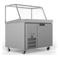Williams Banksia - One Door White Colorbond Prep Counter Fridge With Angled Blown Air Well and Canopy - HSP18UBA