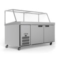 Williams Banksia - Two Door Stainless Steel Prep Counter Fridge With Angled Blown Air Well - Without Canopy - HSP30UBASS-000-N