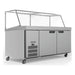 Williams Banksia - Two Door Stainless Steel Prep Counter Fridge With Angled Blown Air Well and Canopy - HSP30UBASS