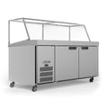 Williams Banksia - Two Door Prep Counter Fridge With Angled Blown Air Well - Without Canopy - HSP30UBA-000-N