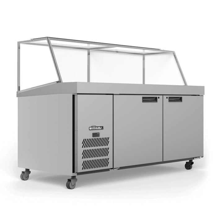 Williams Banksia - Two Door Prep Counter Fridge With Angled Blown Air Well - Without Canopy - HSP30UBA-000-N