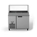 Williams Banksia - One Door Stainless Steel Prep Counter Fridge With Flat Blown Air Well and Canopy - HSP3UBASS