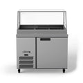 Williams Banksia - One Door Stainless Steel Prep Counter Fridge With Flat Blown Air Well - Without Canopy - HSP3UBASS-000-N