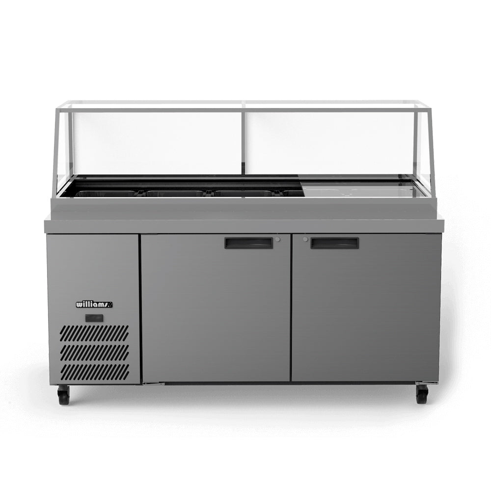 Williams Banksia - Three Door Prep Counter Fridge With Flat Blown Air Well - Without Canopy - HSP5UBA-000-N