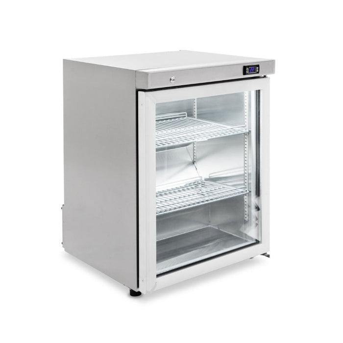 Williams Topaz - One Glass Door Compact Counter Top Stainless Steel Fridge - HTM1GSHC