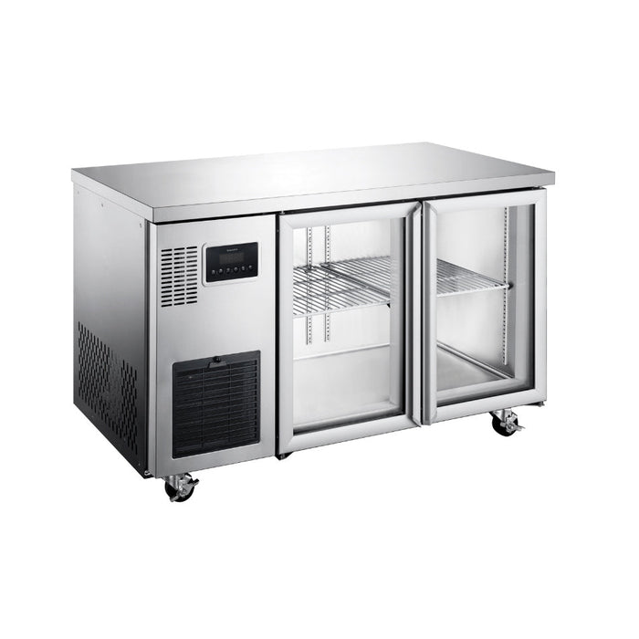 Williams Topaz - Two Glass Door Under Counter Door Fridge - HTU2GSHC