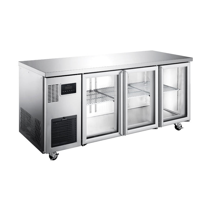 Williams Topaz - Three Glass Door Under Counter Fridge - HTU3GSHC
