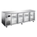 Williams Topaz Under Counter - Four Door Stainless Under Counter Glass Door Fridge - HTU4GSHC