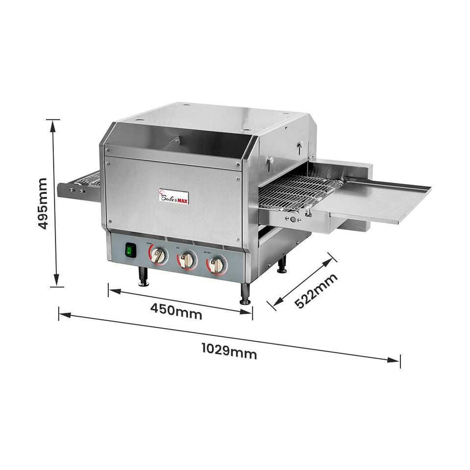 Bakermax Electric Conveyor Pizza Ovens - HX-14EP