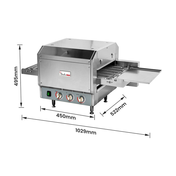 Bakermax Electric Conveyor Pizza Ovens - HX-14EP