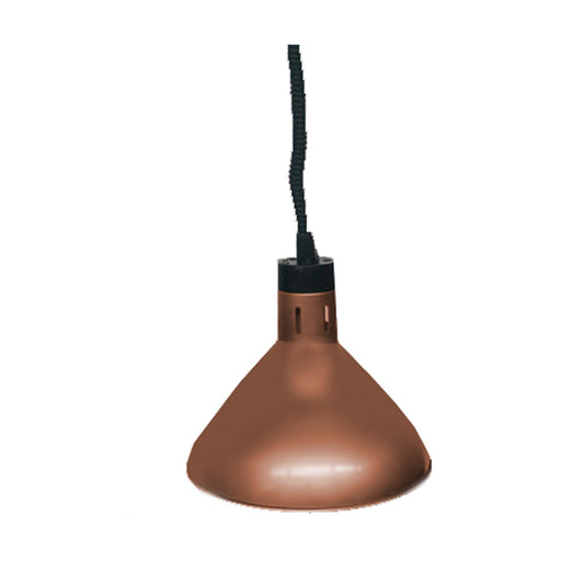 Benchstar Pull Down Heat Lamp Antique Copper 270mm Round - HYWBL09