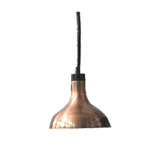 Benchstar Pull Down Heat Lamp Antique Copper 290mm Round - HYWCL12