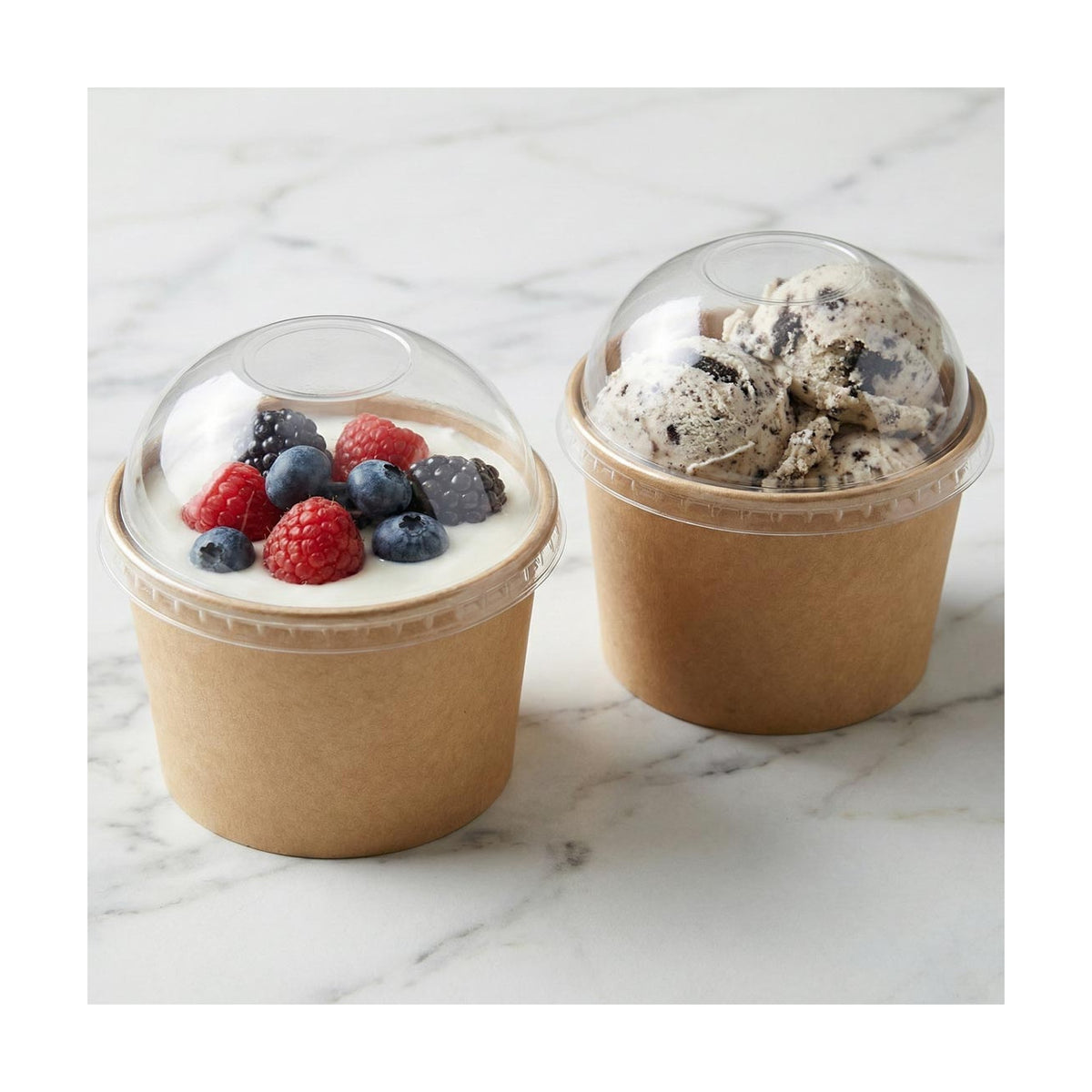 PakMax 3oz Icecream Cup Dome Lid - ICC-DL-3C-LID