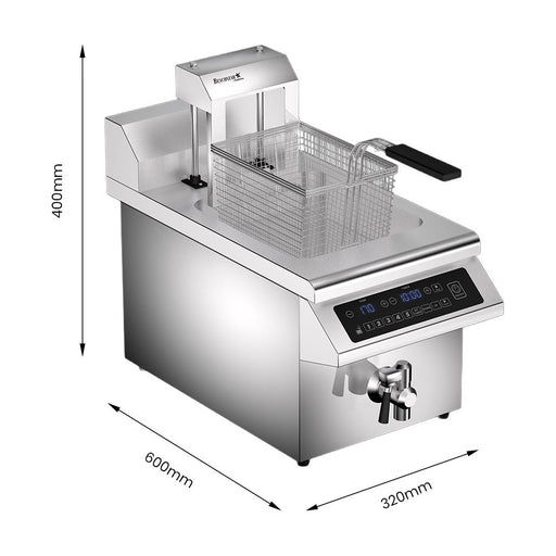 Benchstar Single Tank Auto Lifting Induction Fryer - IF3500S-AL