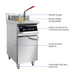 Electmax 700 Series Induction Single Fryer with Splashback - IFS7-30L
