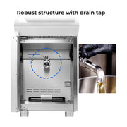 Electmax 700 Series Induction Single Fryer with Splashback - IFS7-30L