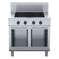 Waldorf 800 Series 900mm Electric Induction Cooktop - Cabinet Base - 4 x 5kW Full Area - IN8400F-CB