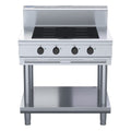 Waldorf 800 Series 900mm Electric Induction Cooktop - Leg Stand - 4 x 5kW Full Area - IN8400F-LS