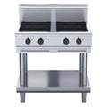 Waldorf 800 Series 900mm Electric Induction Cooktop - Leg Stand - 4 x 3.5kW Round - IN8400R3-LS