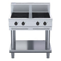 Waldorf 800 Series 900mm Electric Induction Cooktop - Leg Stand - 2 x 5kW Round - IN8400R5F-LS