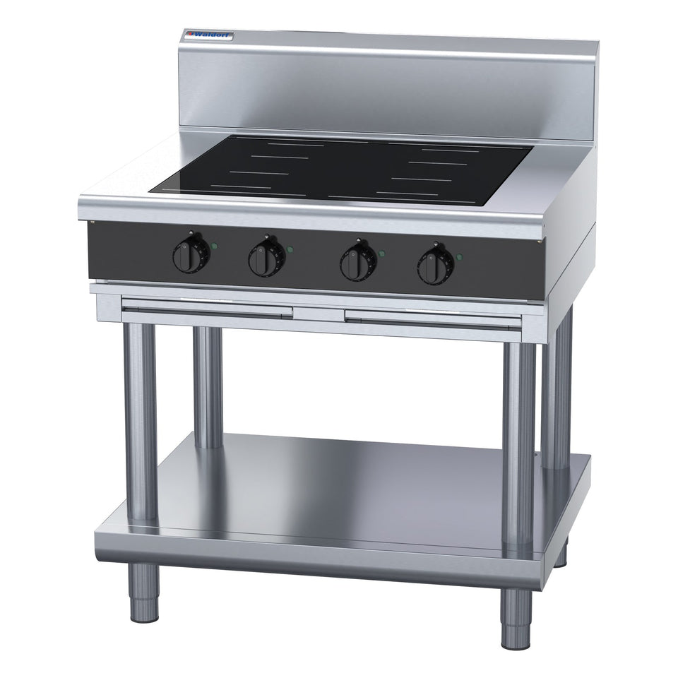 Waldorf Bold 900mm Electric Induction Cooktop - Leg Stand - INB8400F-LS