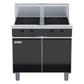 Waldorf Bold 900mm Electric Induction Cooktop - Cabinet Base - 4 x 5kW Round - INB8400R5-CD