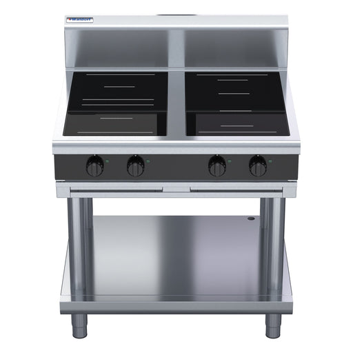 Waldorf Bold 900mm Electric Induction Cooktop - Leg Stand - INB8400R3F-LS