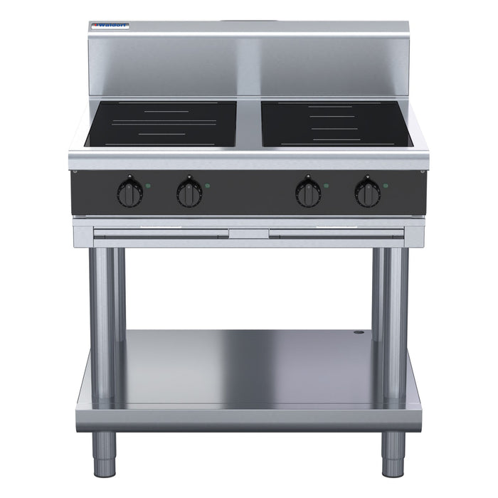 Waldorf Bold 900mm Electric Induction Cooktop - Leg Stand - INB8400R5F-LS