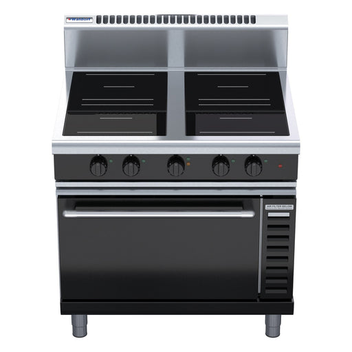 Waldorf Bold 900mm Induction Range Convection Oven - INB8410ECR3