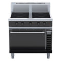 Waldorf Bold 900mm Induction Range Convection Oven - 2 x 5.0kW Round, 2 x 5.0kW Full - INB8410ECR5F