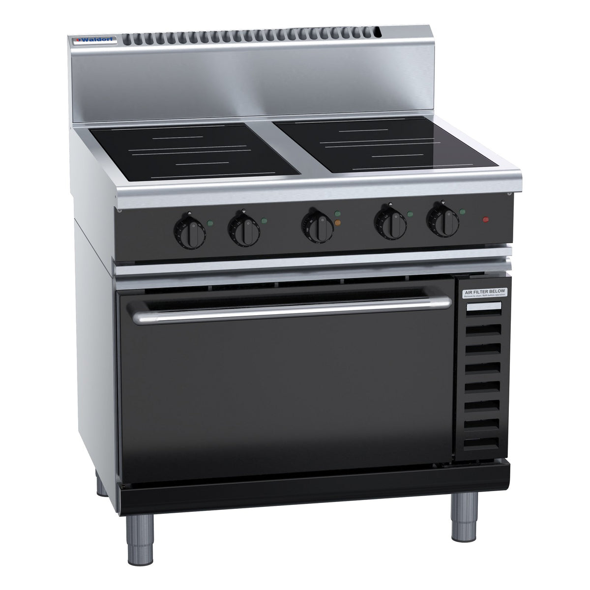 Waldorf Bold 900mm Induction Range Convection Oven - INB8410ECR5F