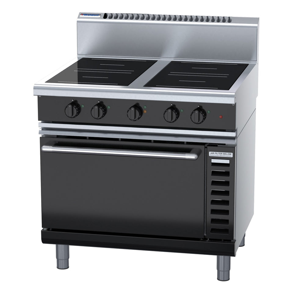 Waldorf Bold 900mm Induction Range Convection Oven - INB8410ECR5F
