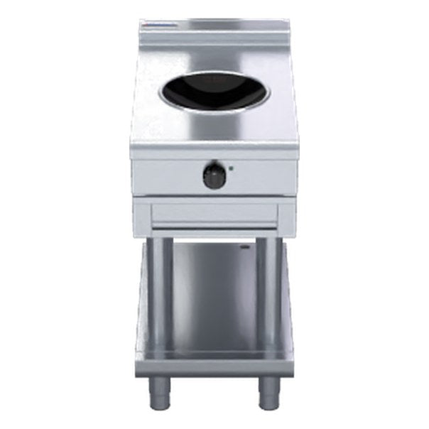 Waldorf 800 Series 450mm Induction Wok Low Back Version - Leg Stand - INL8100W3-LS