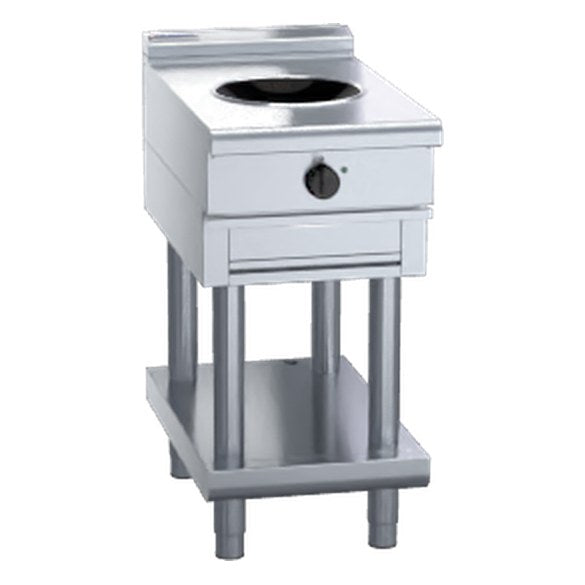 Waldorf 800 Series 450mm Induction Wok Low Back Version - Leg Stand - INL8100W3-LS