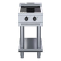 Waldorf 800 Series 450mm Electric Induction Cooktop Low Back Version - Leg Stand - 2 x 5kW Round - INL8200R5-LS