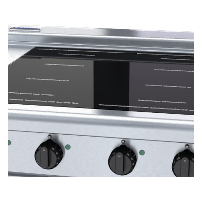 Waldorf 800 Series 900mm Electric Induction Cooktop Low Back Version - Leg Stand - INL8400F-LS