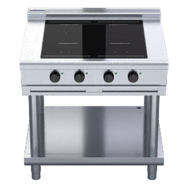 Waldorf 800 Series 900mm Electric Induction Cooktop Low Back Version - Leg Stand - INL8400F-LS
