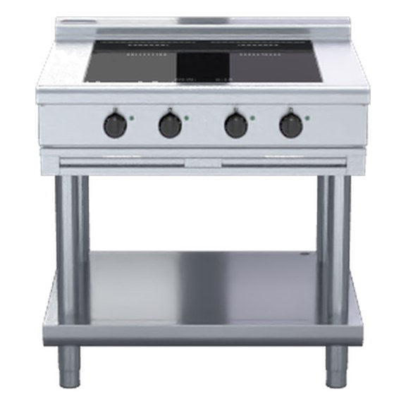 Waldorf 800 Series 900mm Electric Induction Cooktop Low Back Version - Leg Stand - INL8400F-LS