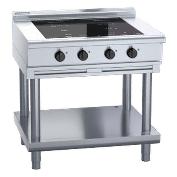 Waldorf 800 Series 900mm Electric Induction Cooktop Low Back Version - Leg Stand - INL8400F-LS