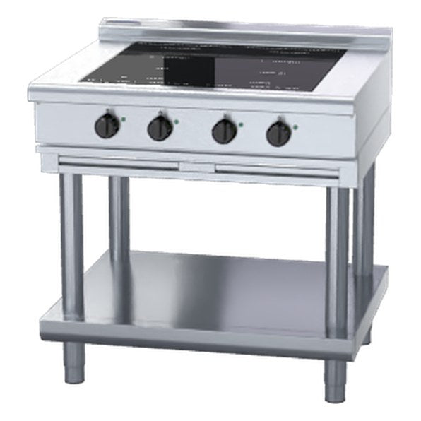 Waldorf 800 Series 900mm Electric Induction Cooktop Low Back Version - Leg Stand - INL8400F-LS