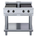 Waldorf 800 Series 900mm Electric Induction Cooktop Low Back Version - Leg Stand - 4 x 3.5kW Round - INL8400R3-LS
